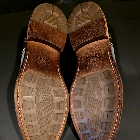 Men's Lucky Brand Dark Blue/Light Blue Derby Shoes Size 12 Like New - Picture 5 of 5